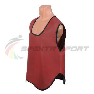 Купить Манишка футбольная односторонняя Spektr Sport красная, р.36-40 в Апатитах 