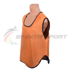 Купить Манишка футбольная односторонняя Spektr Sport оранжевая, р.36-40 в Апатитах 
