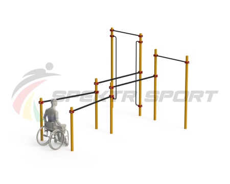 Купить Спортивный комплекс для инвалидов-колясочников WRK-D19_76mm в Апатитах 