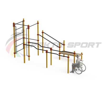 Купить Спортивный комплекс для инвалидов-колясочников WRK-D16_76mm в Апатитах 