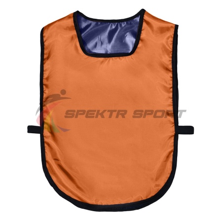 Купить Манишка футбольная двусторонняя универсальная Spektr Sport оранжево-синяя в Апатитах 