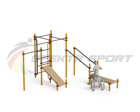 Купить Спортивный комплекс для инвалидов-колясочников WRK-D20_76mm в Апатитах 
